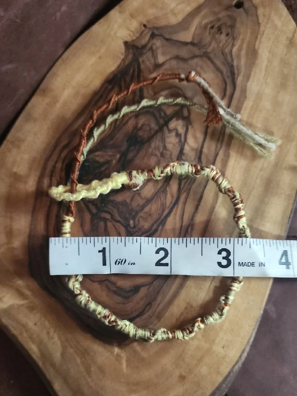 Handmade Anklet With Yellow Citrine Heart Bundle - Picture 5 of 5